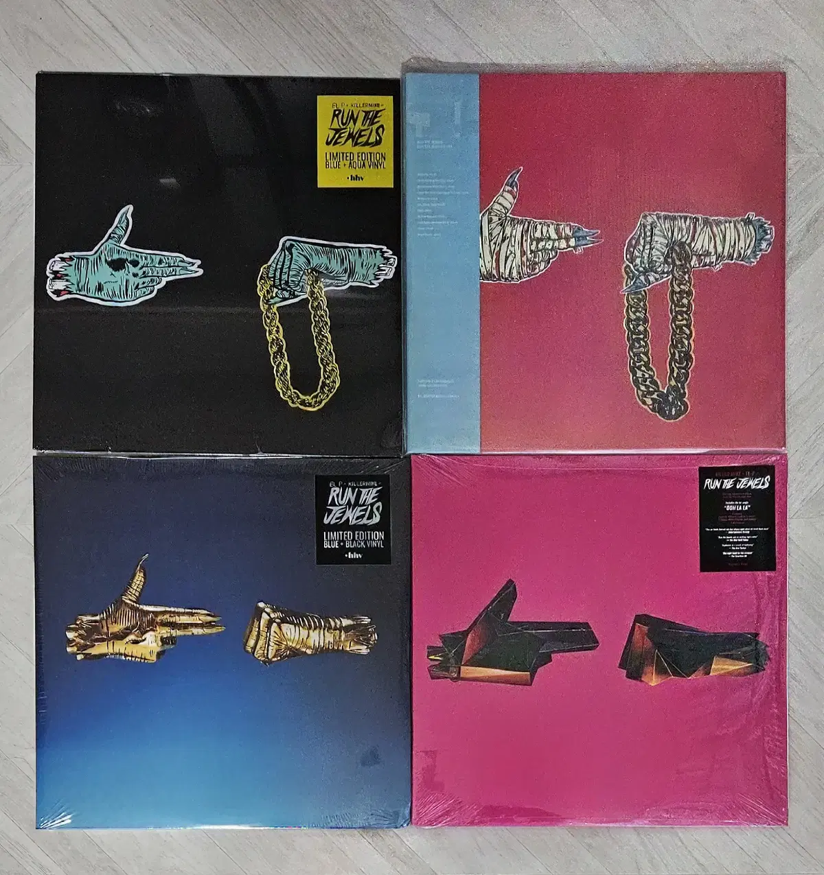 Run The Jewels - 1,2,3,4집 컬러 바이닐 LP 일괄